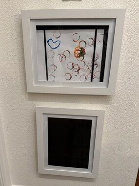 White Kids Artwork Frame - Simple Magnetic Display Americanflat - set of two